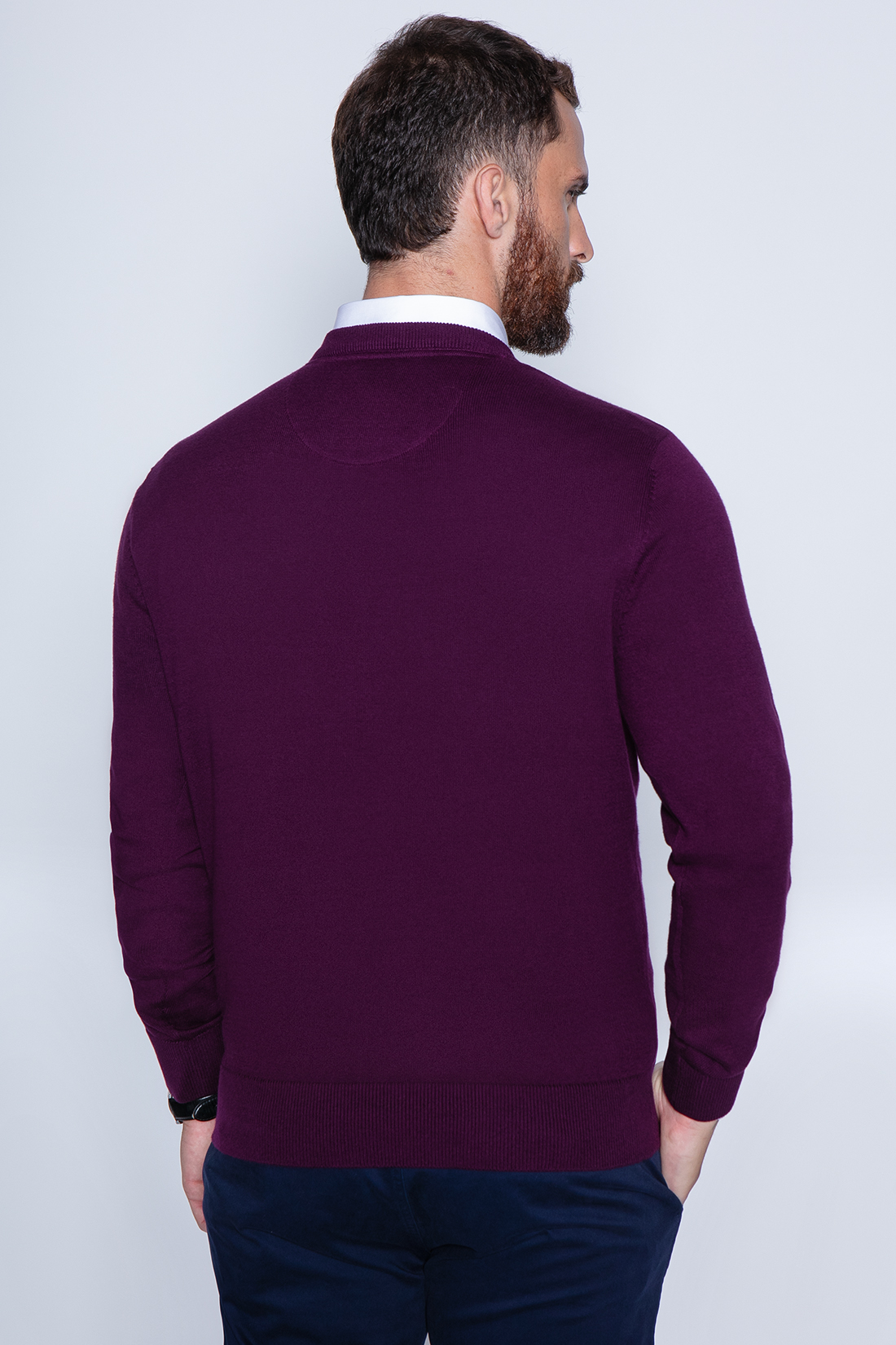 SWEATER ROUND NECK PARIS GRAPE - 2
