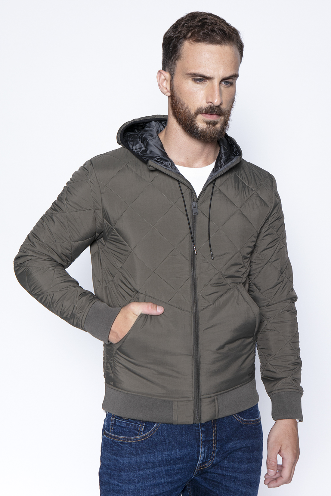 CHAQUETA QUILT MEMPHIS FJ MILITARY - 1