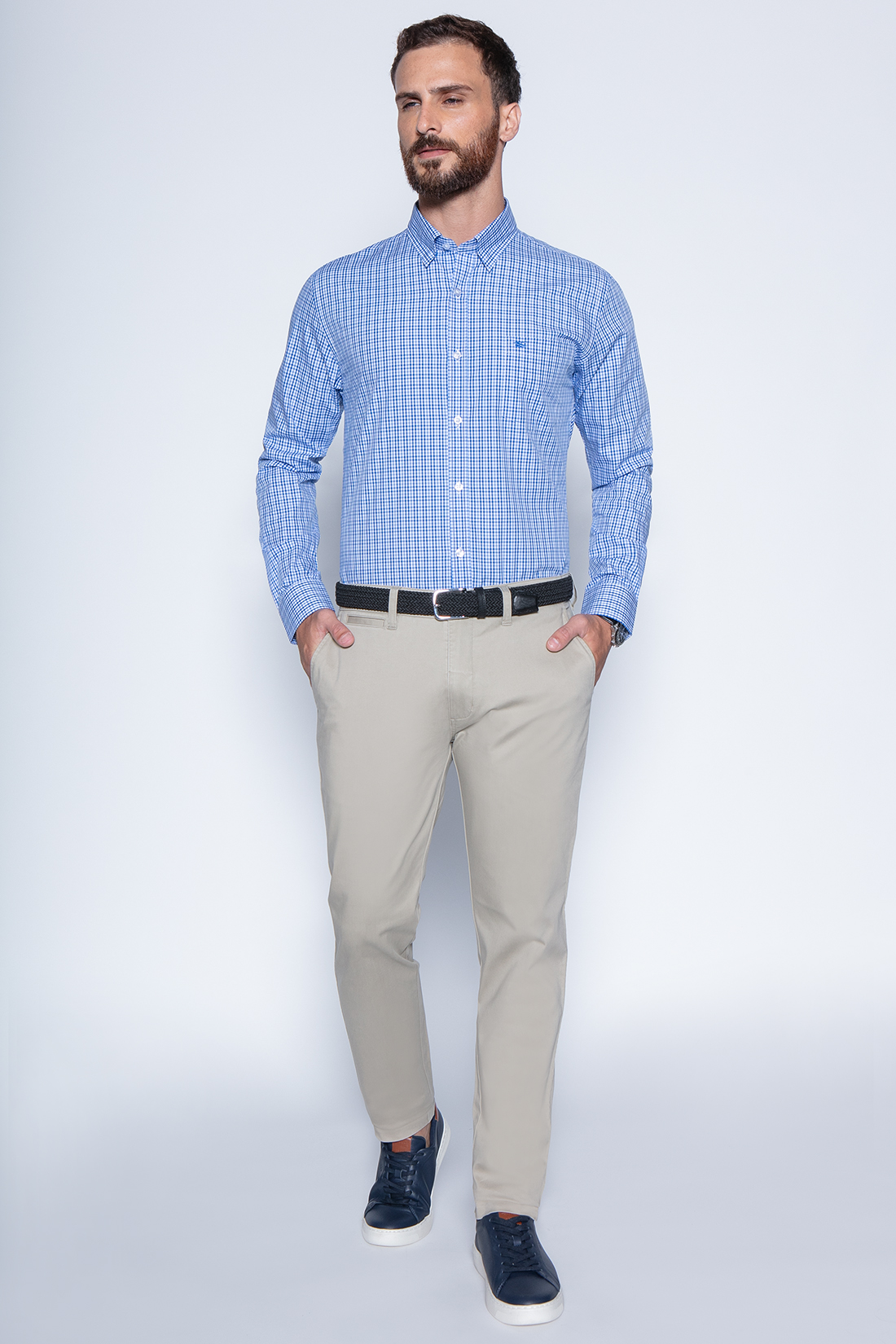 CAMISA CUADRO DUBLIN SM SKY - 4