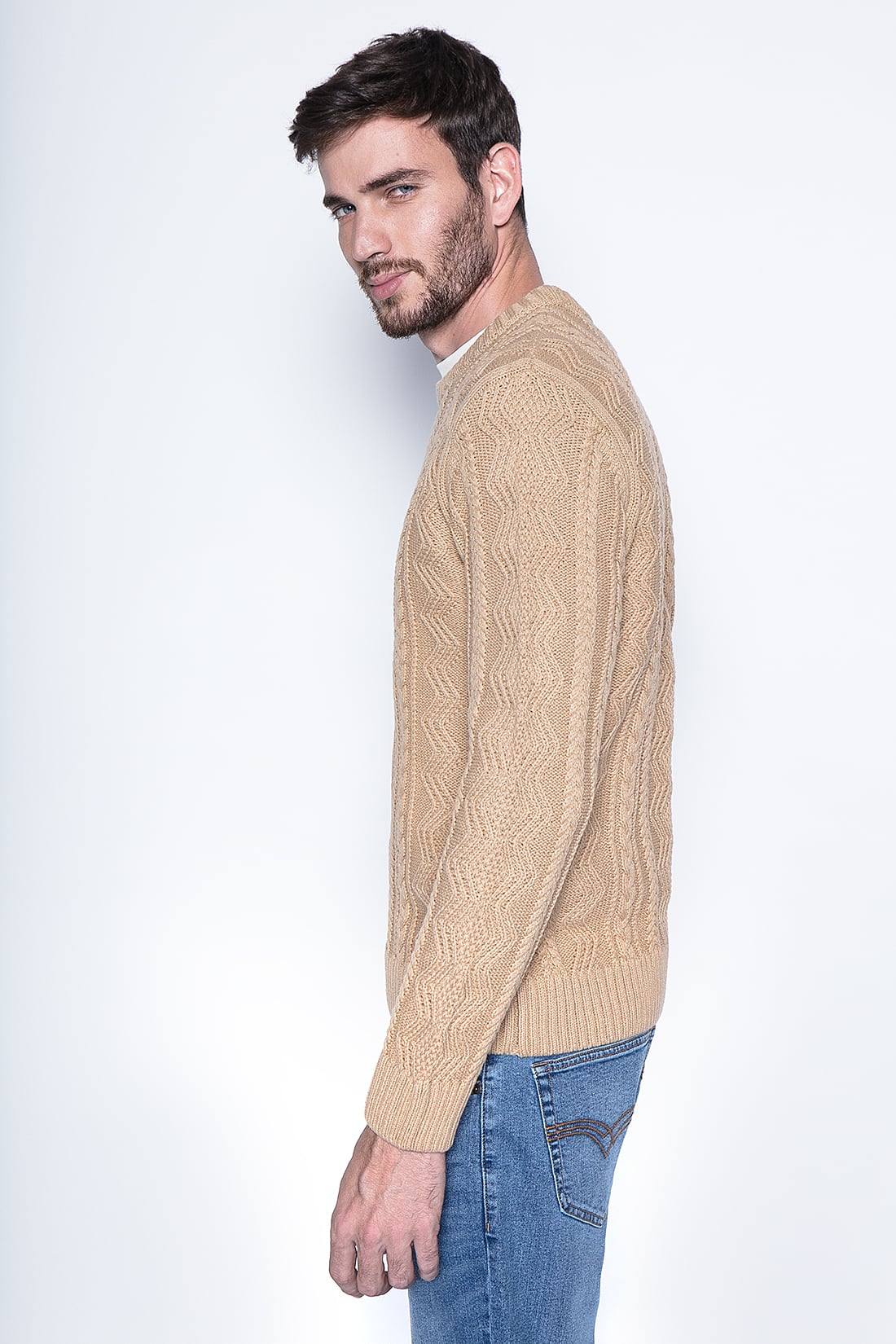 SWEATER BARLETT FJ CAMEL - 1