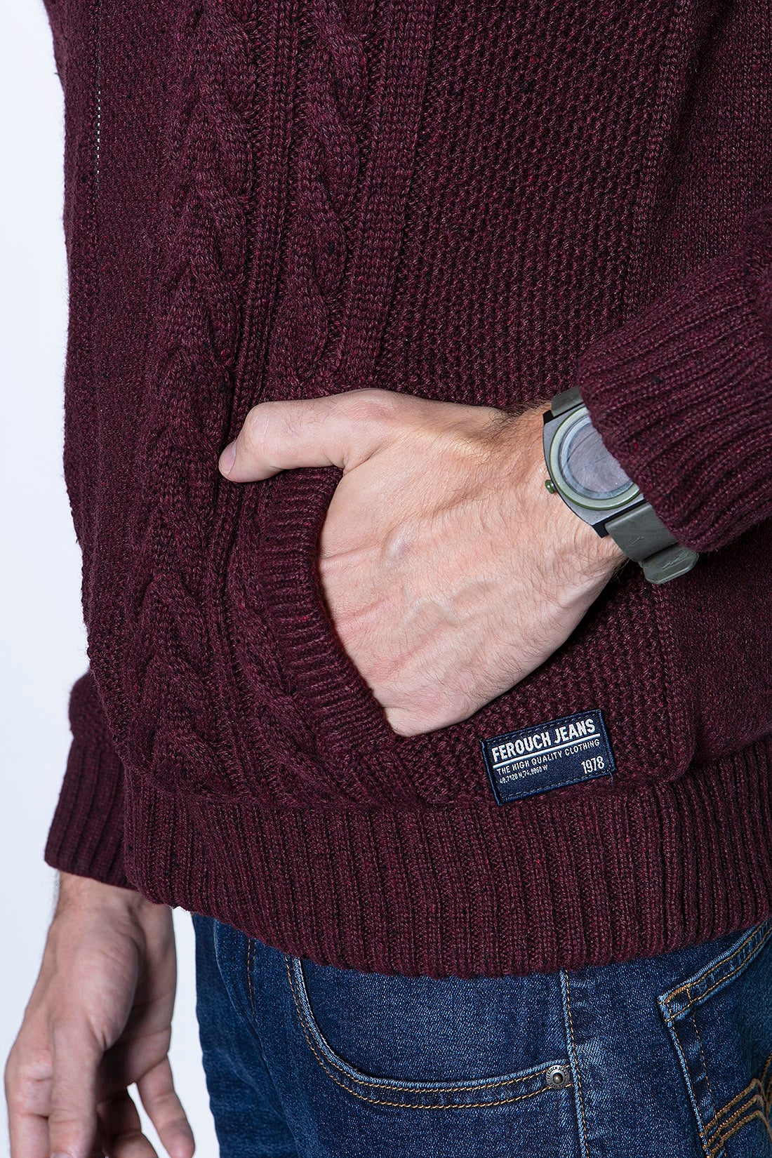 SWEATER COLORADO FJ BURGUNDY - 5