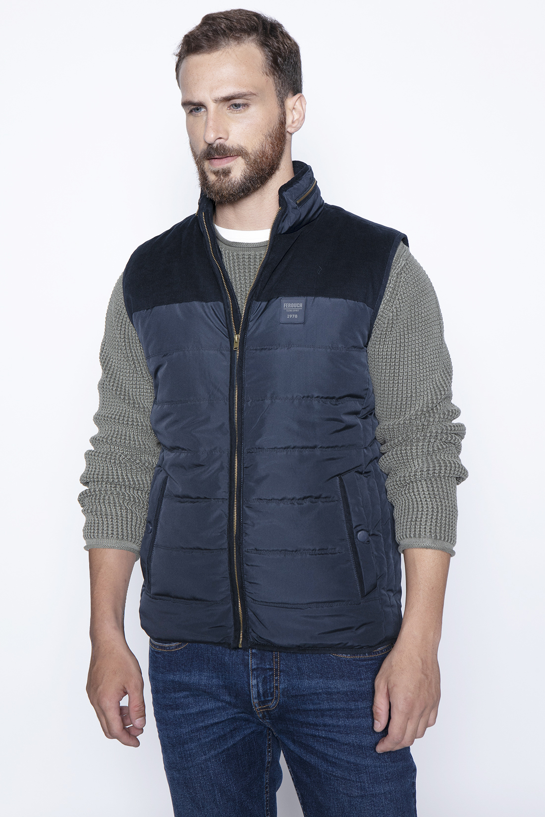 VEST SILVER F NAVY - 1