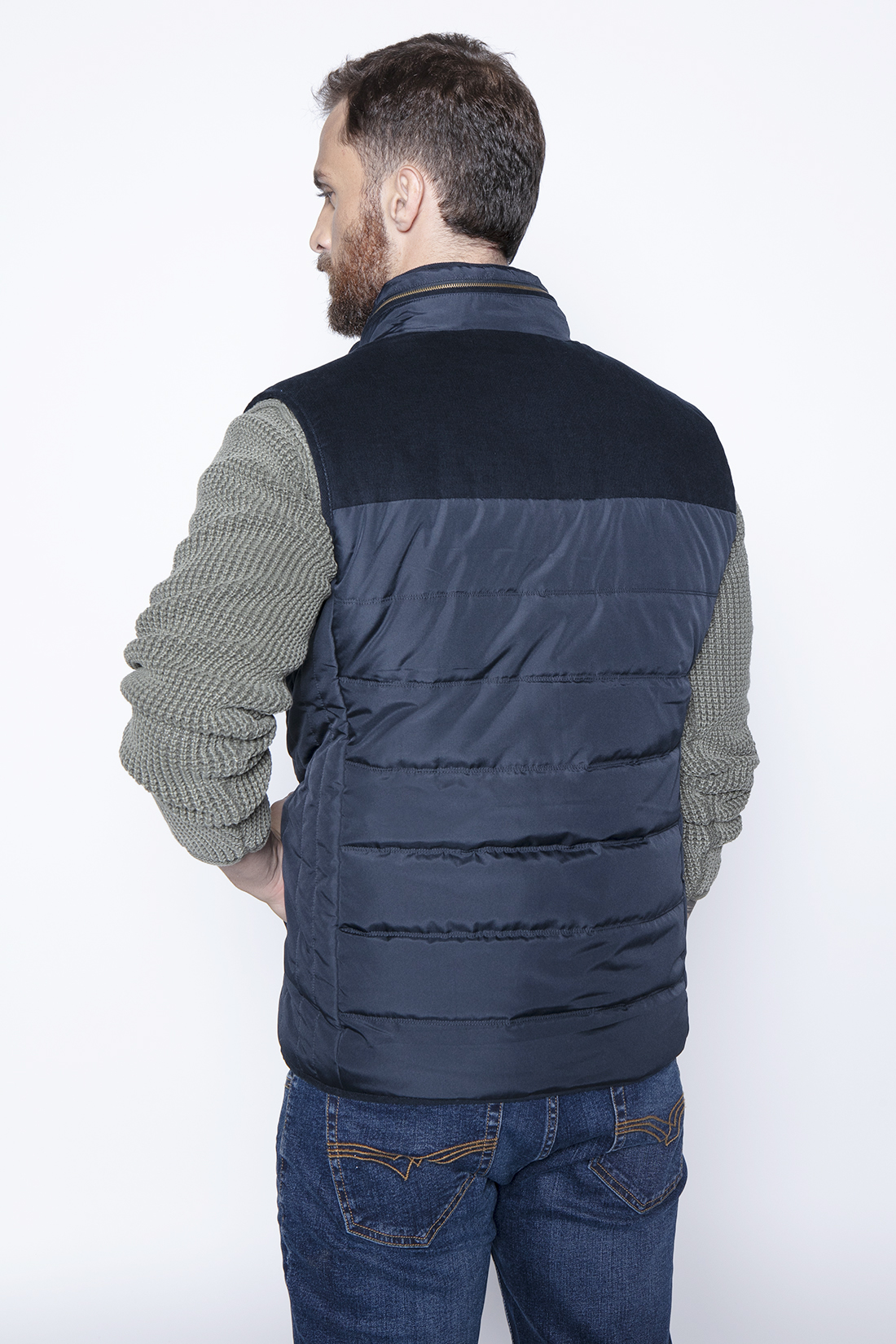 VEST SILVER F NAVY - 2