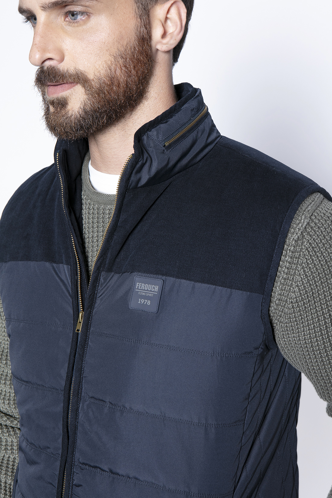 VEST SILVER F NAVY - 5