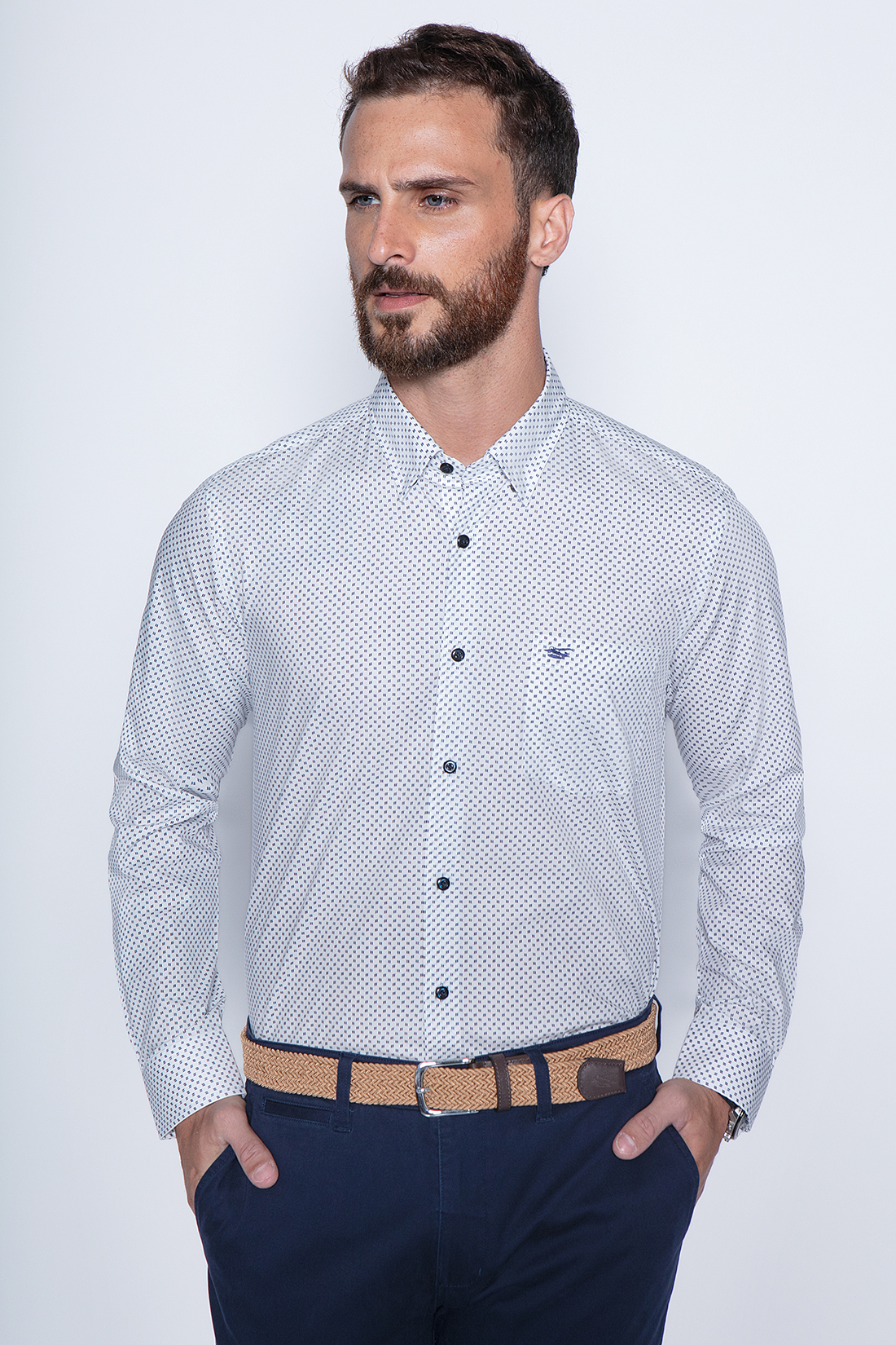 CAMISA ESTAMPADA SAN DIEGO SM BLUE - 1