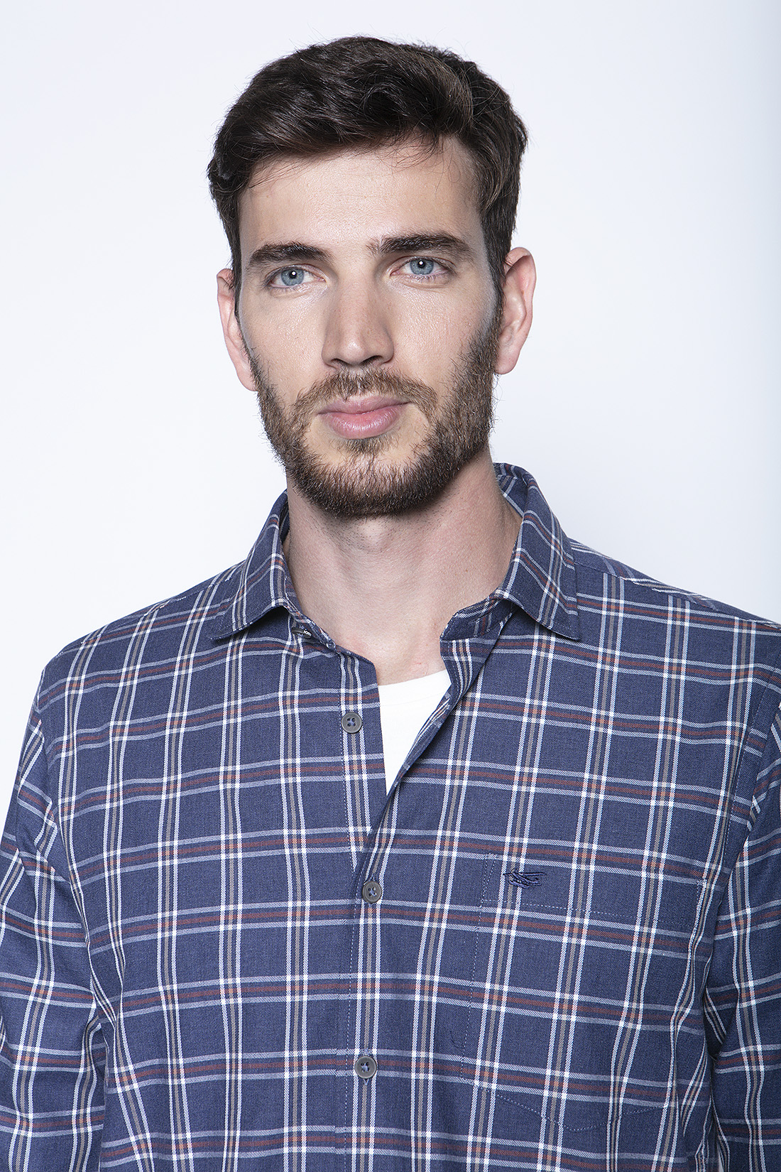 CAMISA CHECK II F NAVY - 3