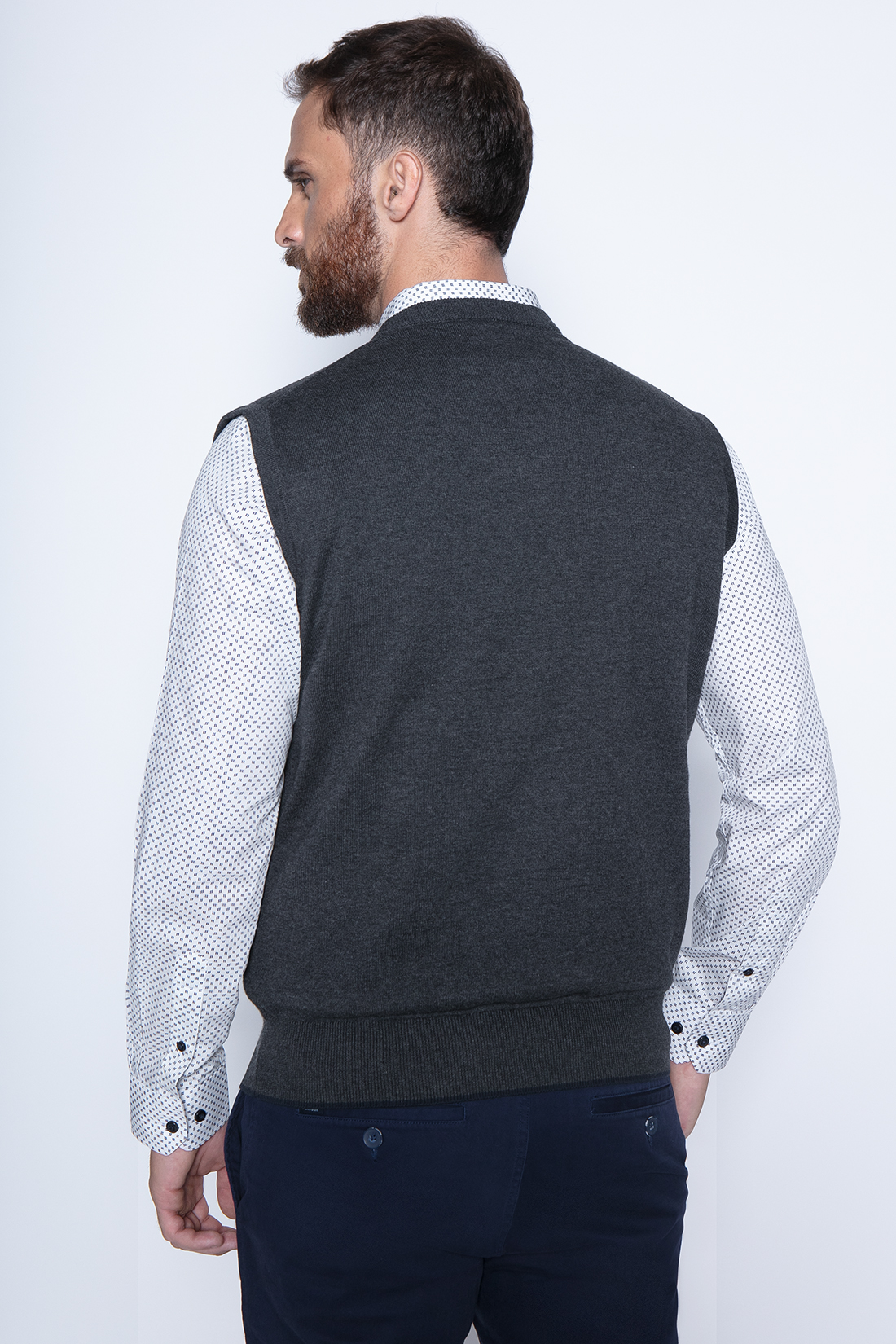 SWEATER SMART CASUAL W/S GRAPHITE - 2