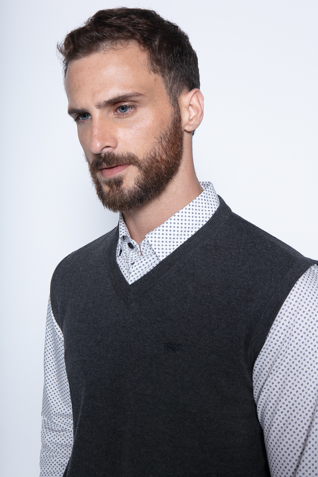 SWEATER SMART CASUAL W/S GRAPHITE - 3