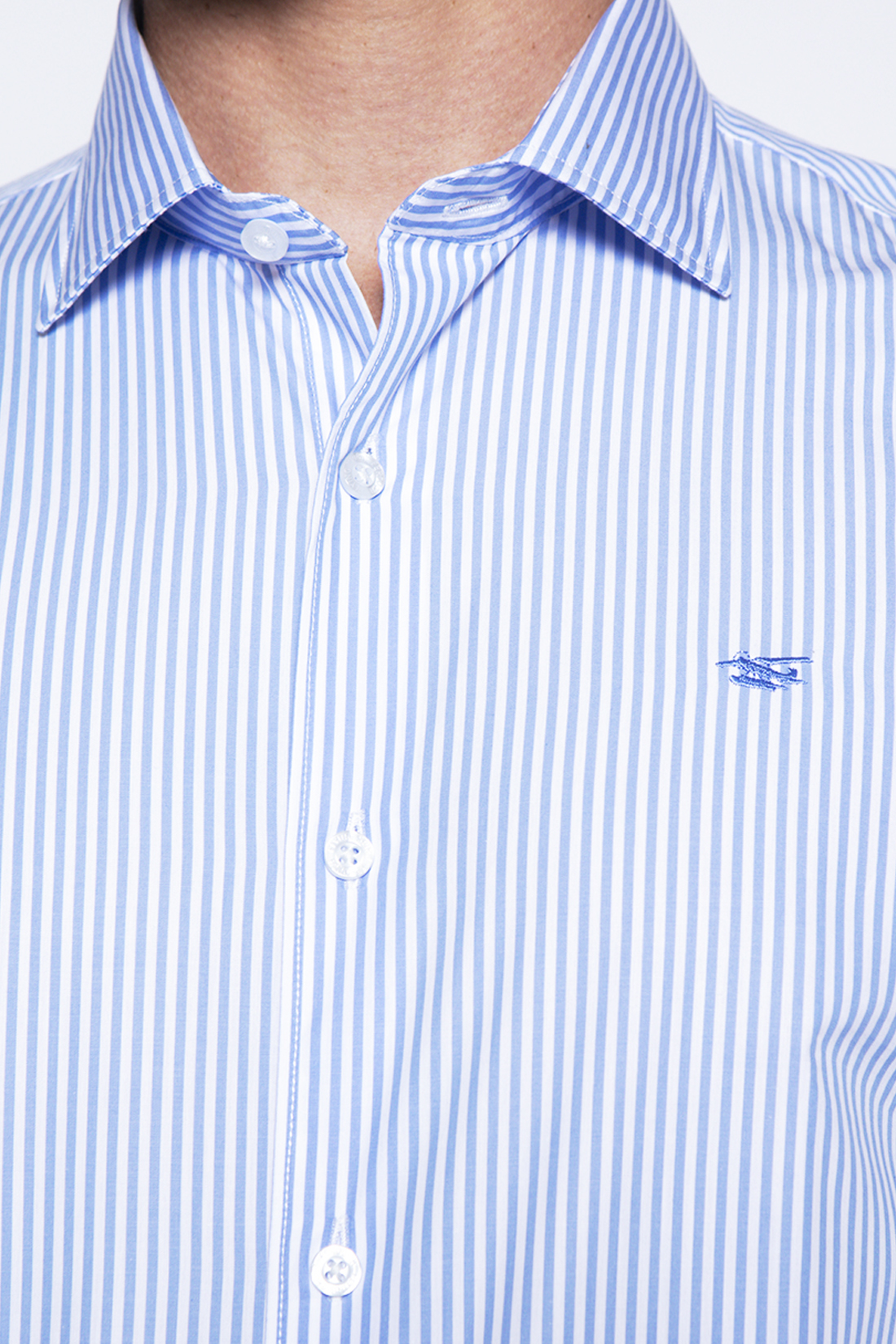 CAMISA STRIPED SILVER SM SKY - 5