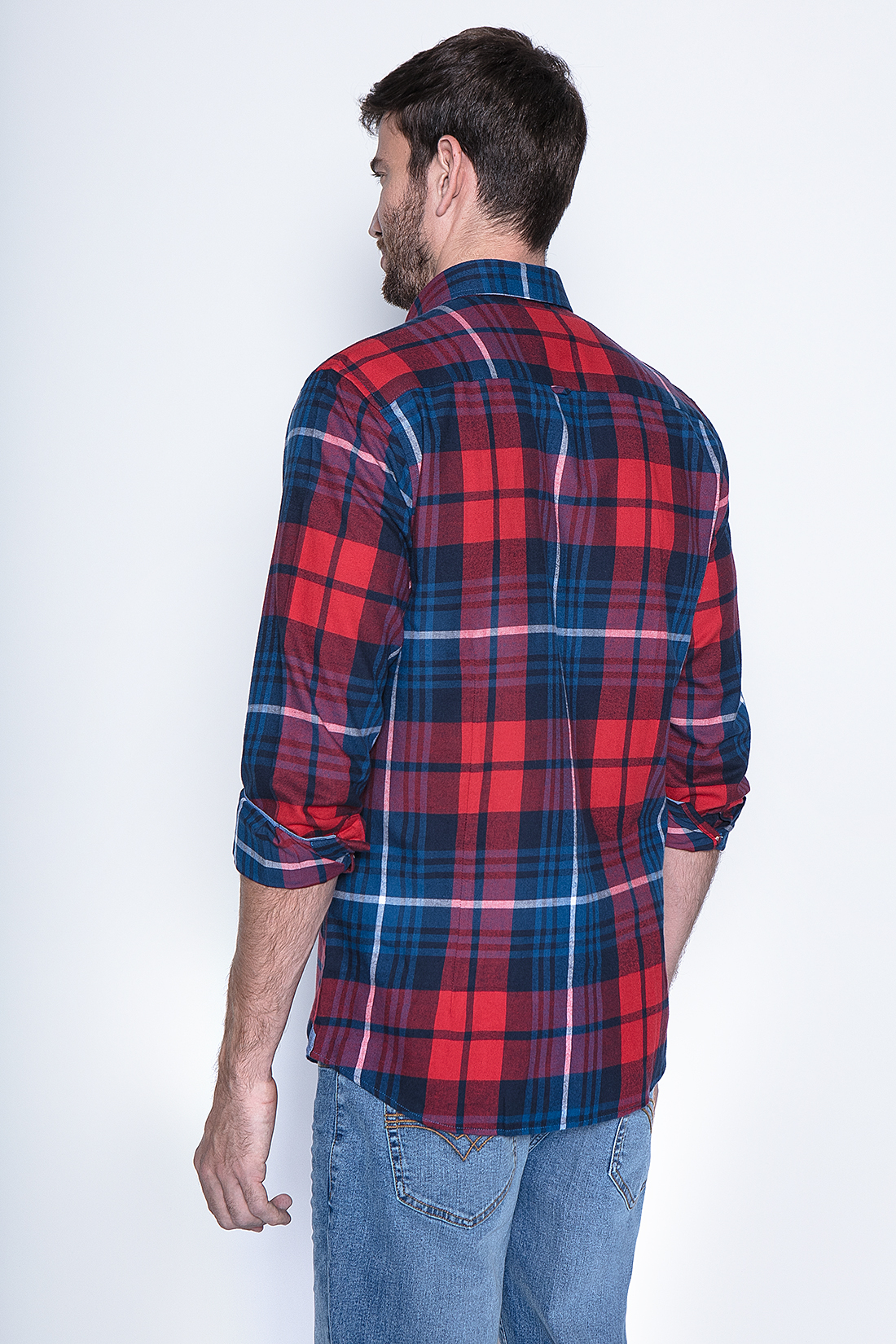 CAMISA CUADRO TEXAS FJ RED - 2