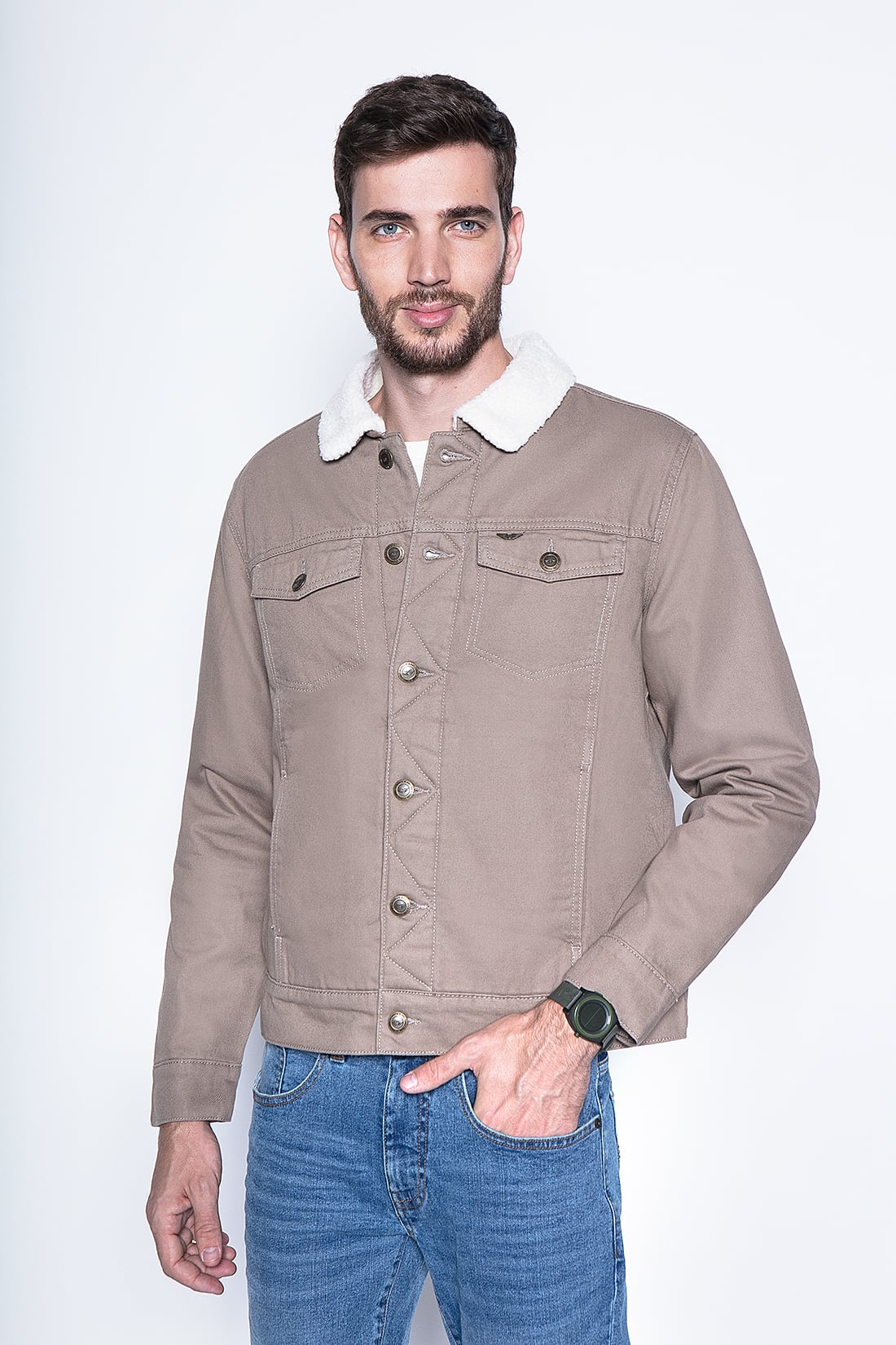 JACKET COLOR CHIPORRO FJ KHAKI - 1