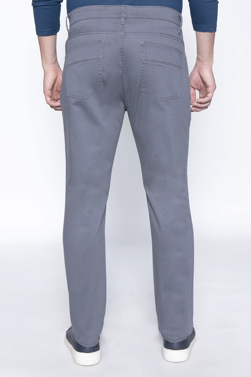 PANTALÓN ALGODÓN HOMBRE FEROUCH GRIS 206009X0107 METAL FIVE POCKET - 2