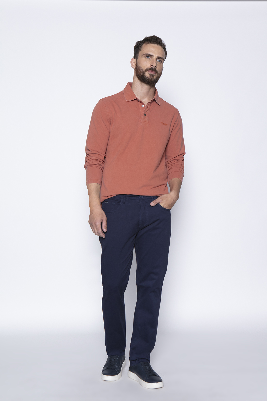 PANTALÓN ALGODÓN HOMBRE FEROUCH BLUE 206009X0223 DK. FIVE POCKET - 4