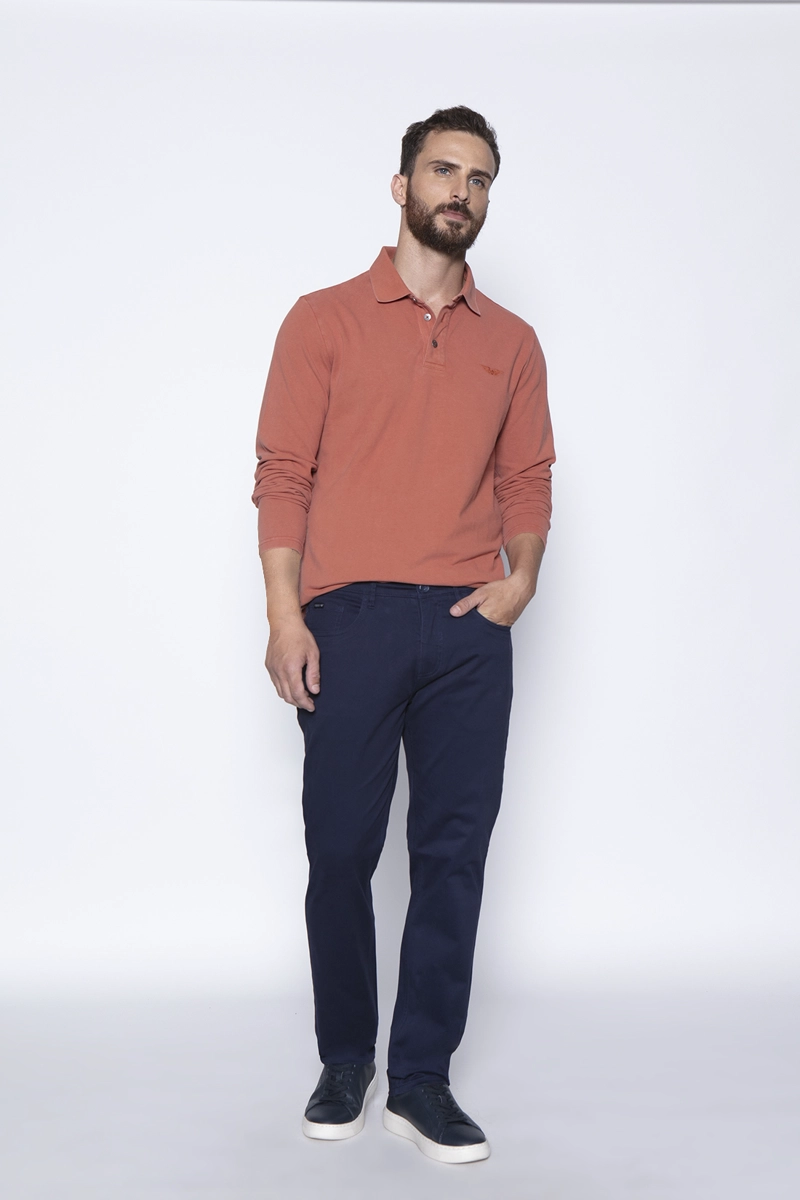 PANTALÓN ALGODÓN HOMBRE FEROUCH BLUE 206009X0223 DK. FIVE POCKET - 4