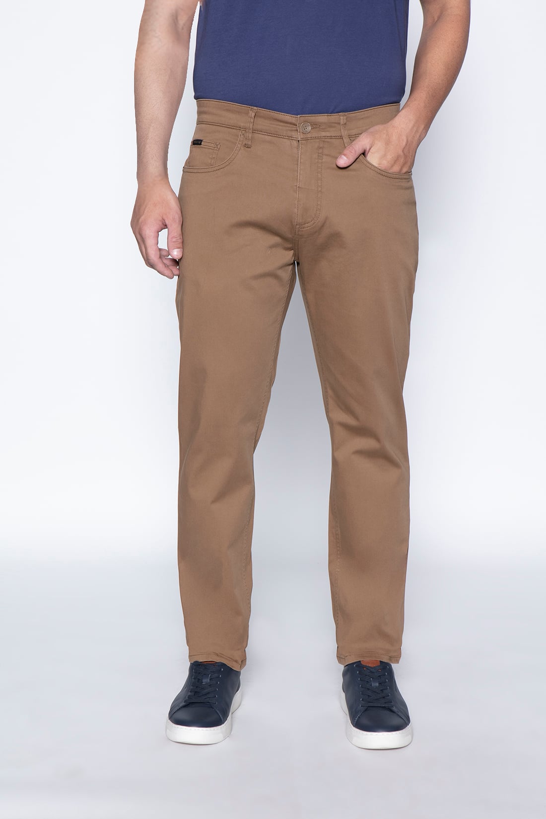 PANTALÓN FIVE POCKET CAMEL - 1