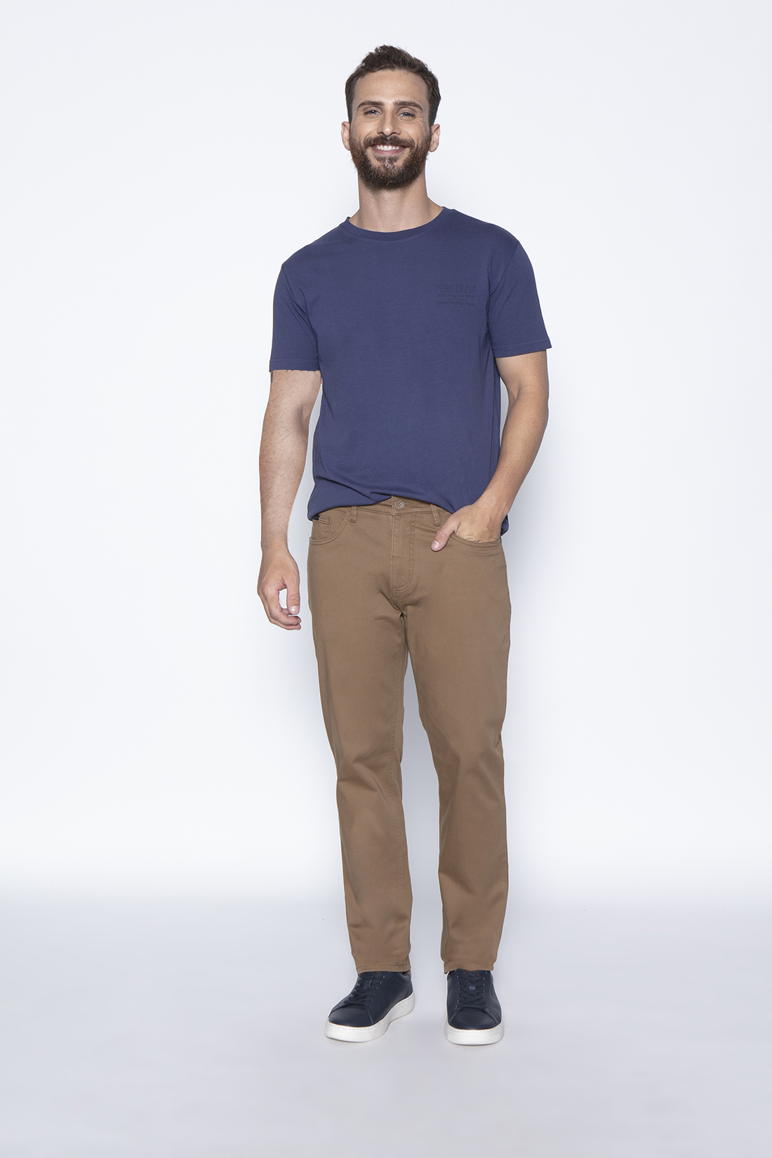 PANTALÓN FIVE POCKET CAMEL - 4