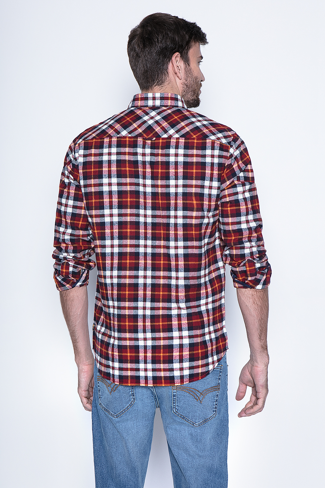 CAMISA A CUADRO BALTIMORE FJ RED - 2