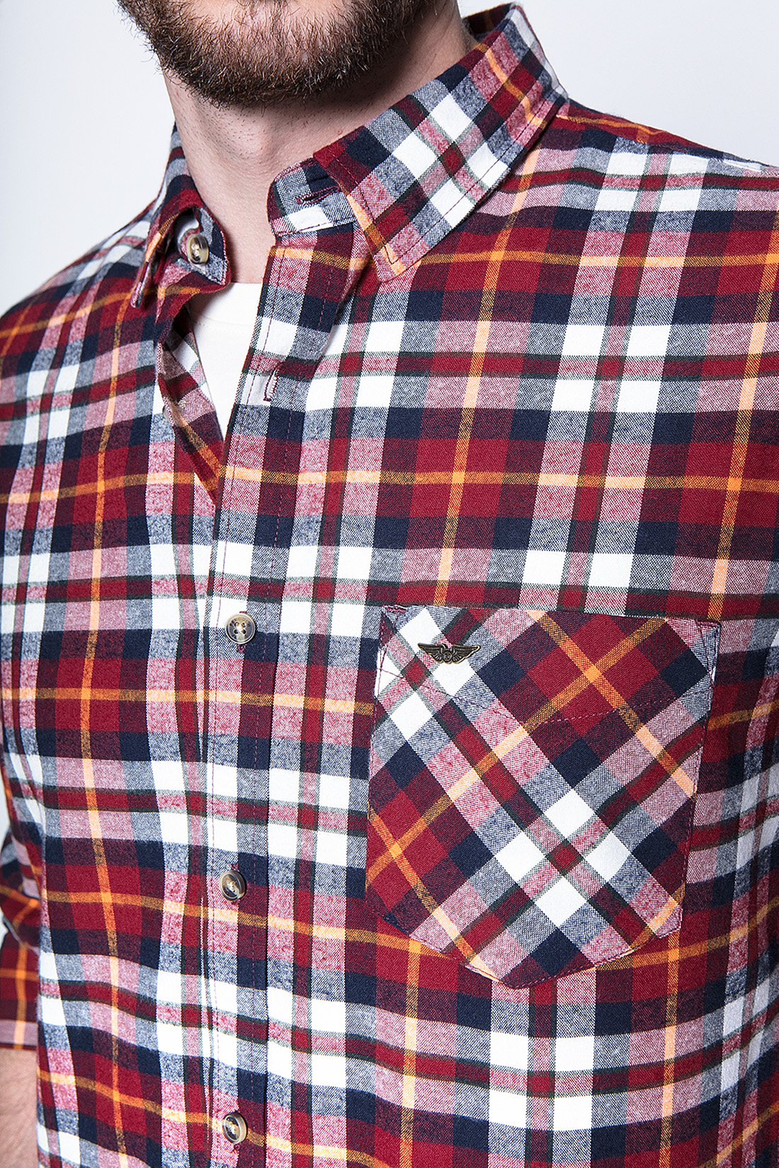 CAMISA A CUADRO BALTIMORE FJ RED - 5
