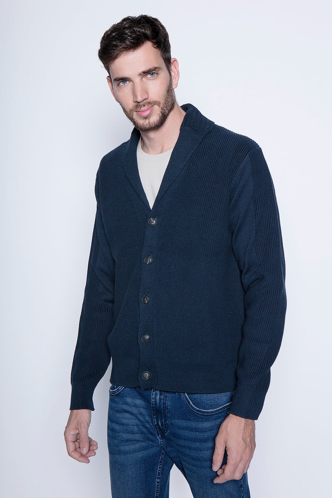 CARDIGAN BALTIMORE F NAVY - 1
