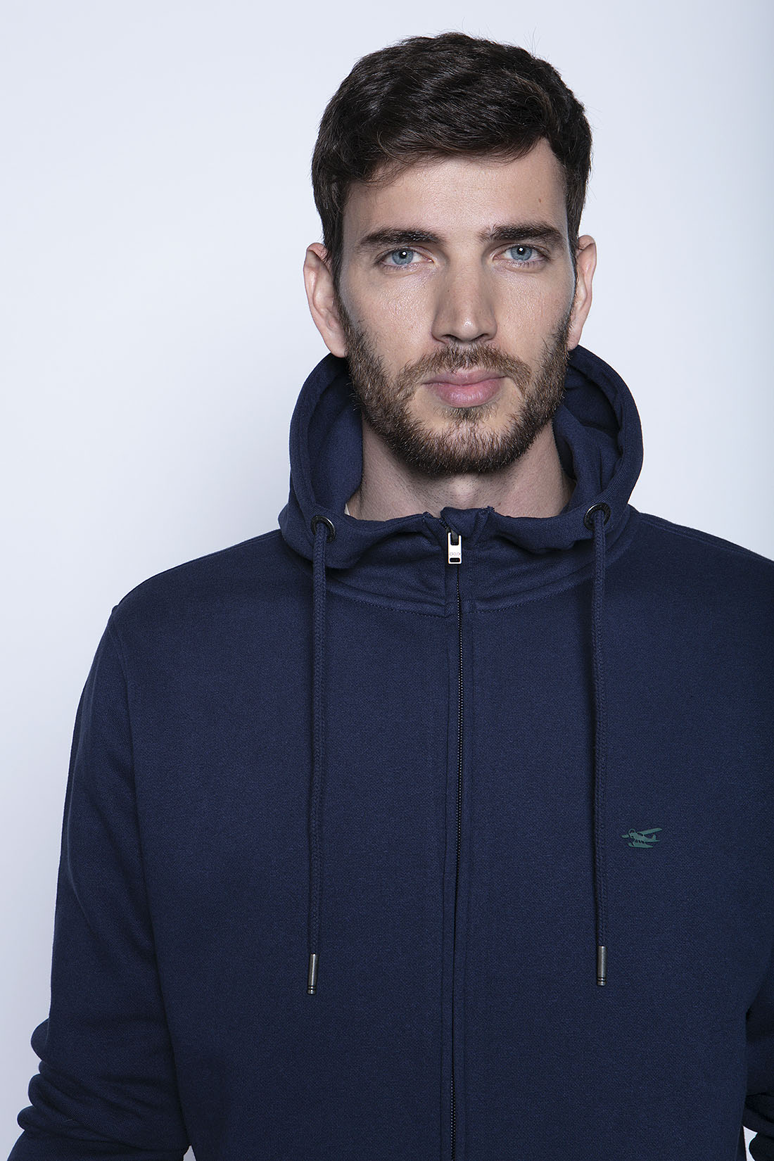 POLERÓN BÁSICO FULL ZIPPER BLUE - 3