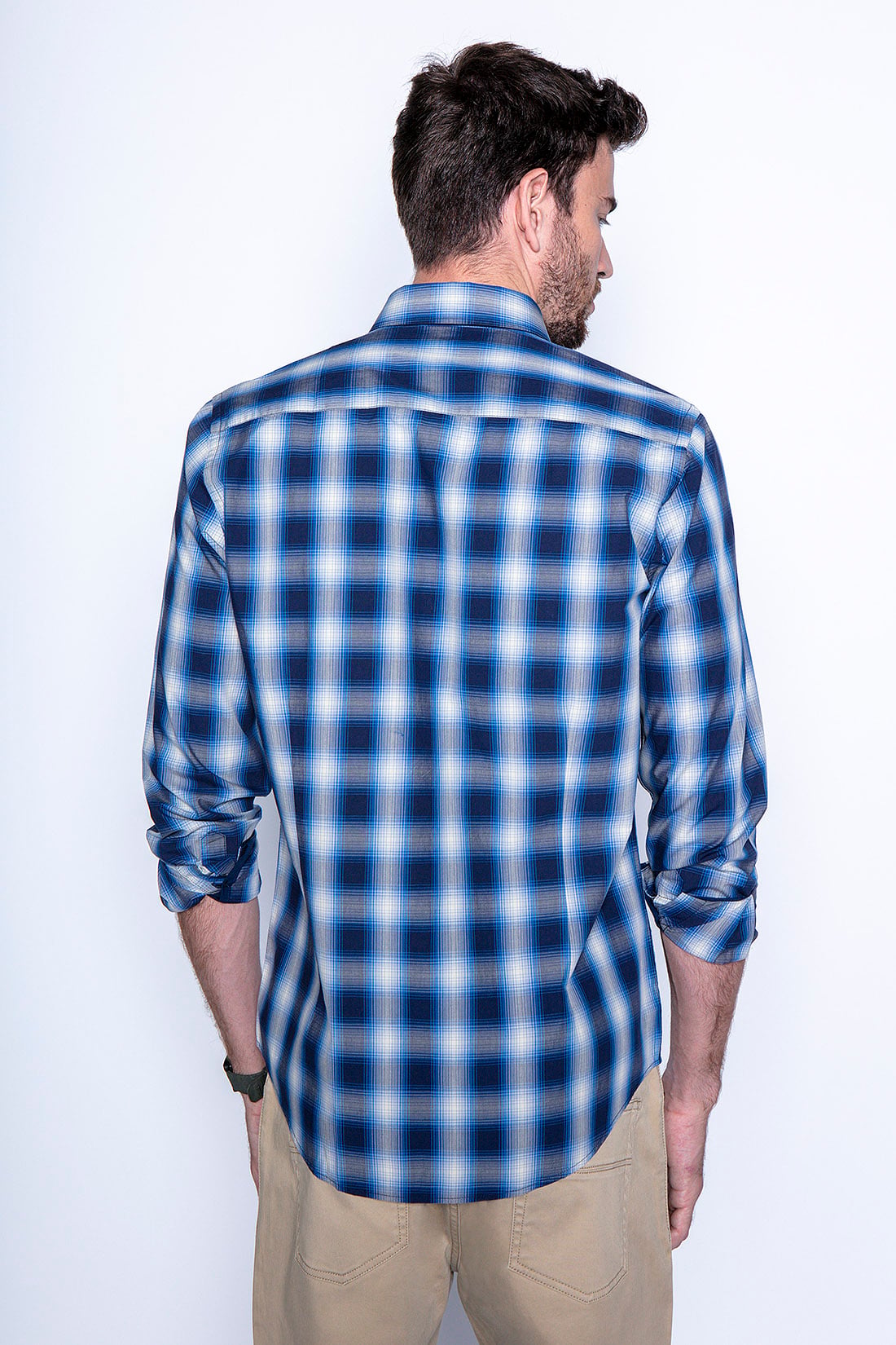 CAMISA CUADRO CHICAGO F NAVY - 2