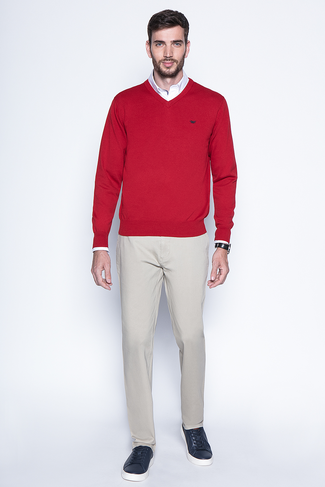 SWEATER RED SMART CASUAL L/S - 4