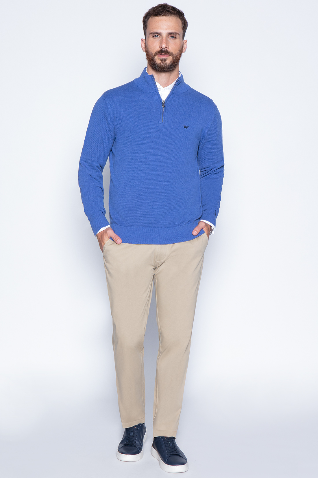 SWEATER LONDON SMART CASUAL L/S OCEAN - 4