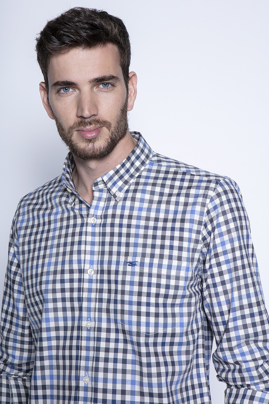 CAMISA CHECK VIRGINIA F NAVY - 3