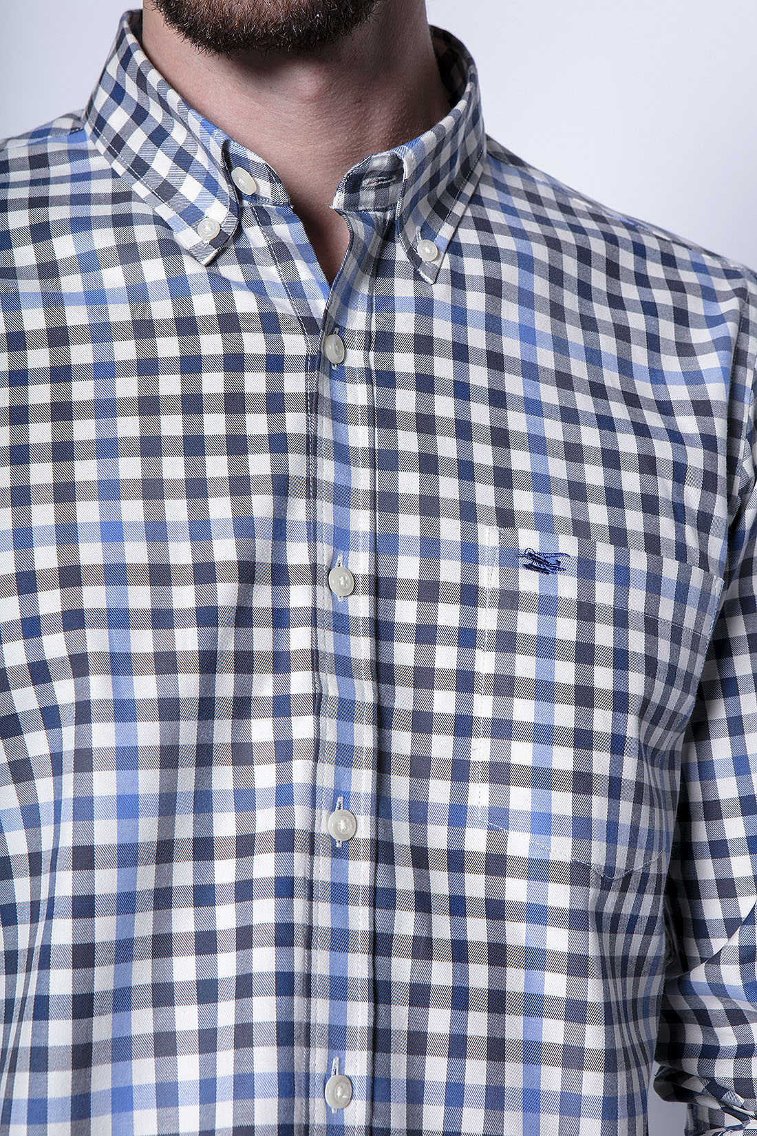 CAMISA CHECK VIRGINIA F NAVY - 5