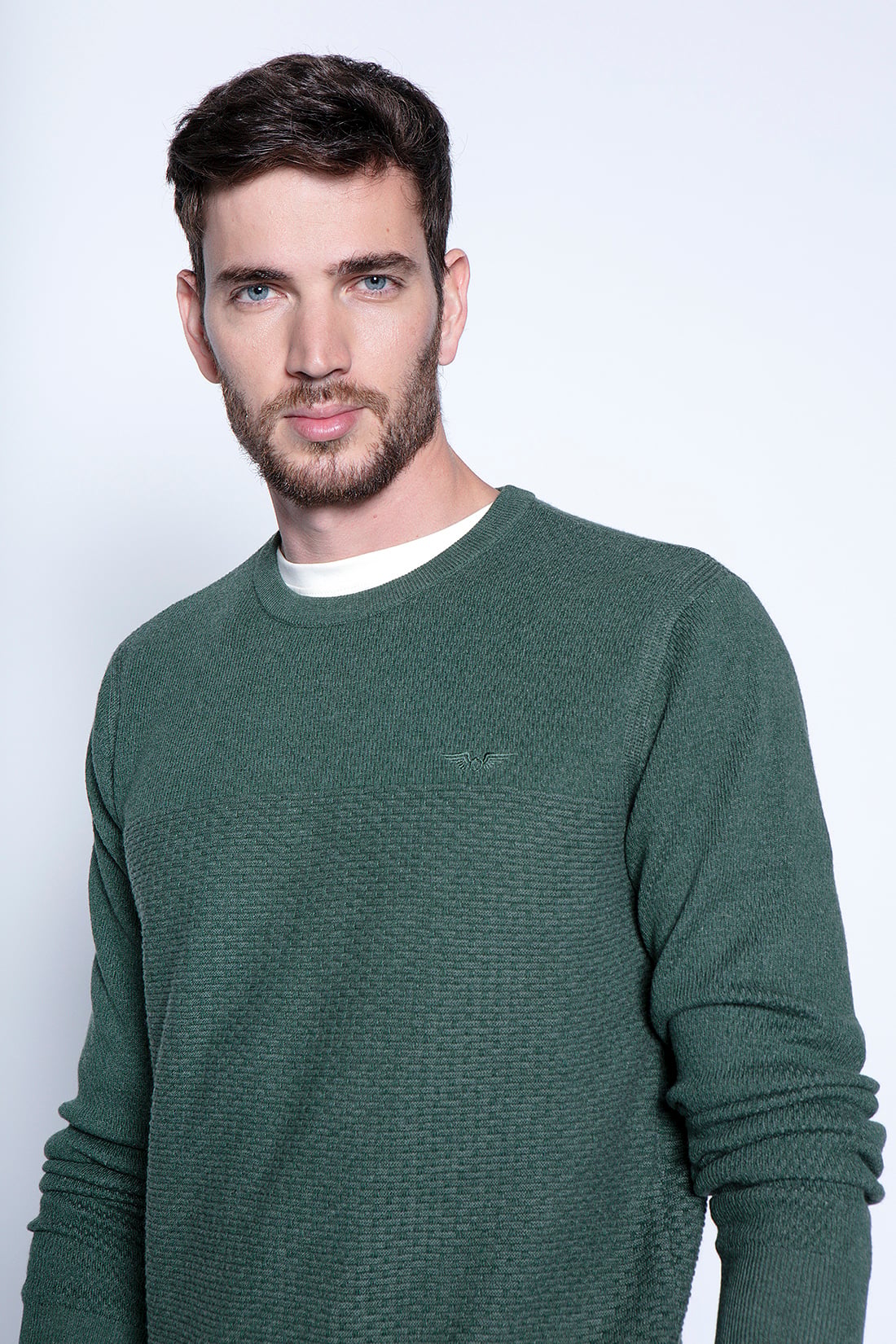 SWEATER BROCKTON FJ MILITARY - 3