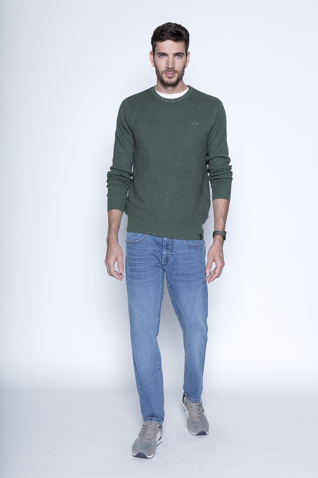 SWEATER BROCKTON FJ MILITARY - 4