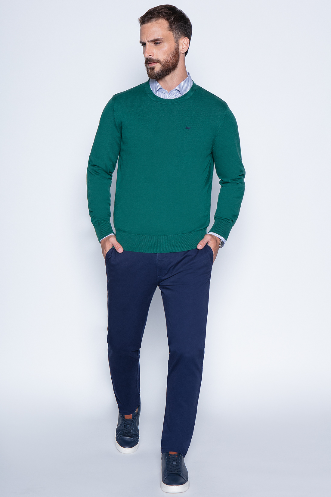SWEATER ROUND NECK PARIS GREEN - 4