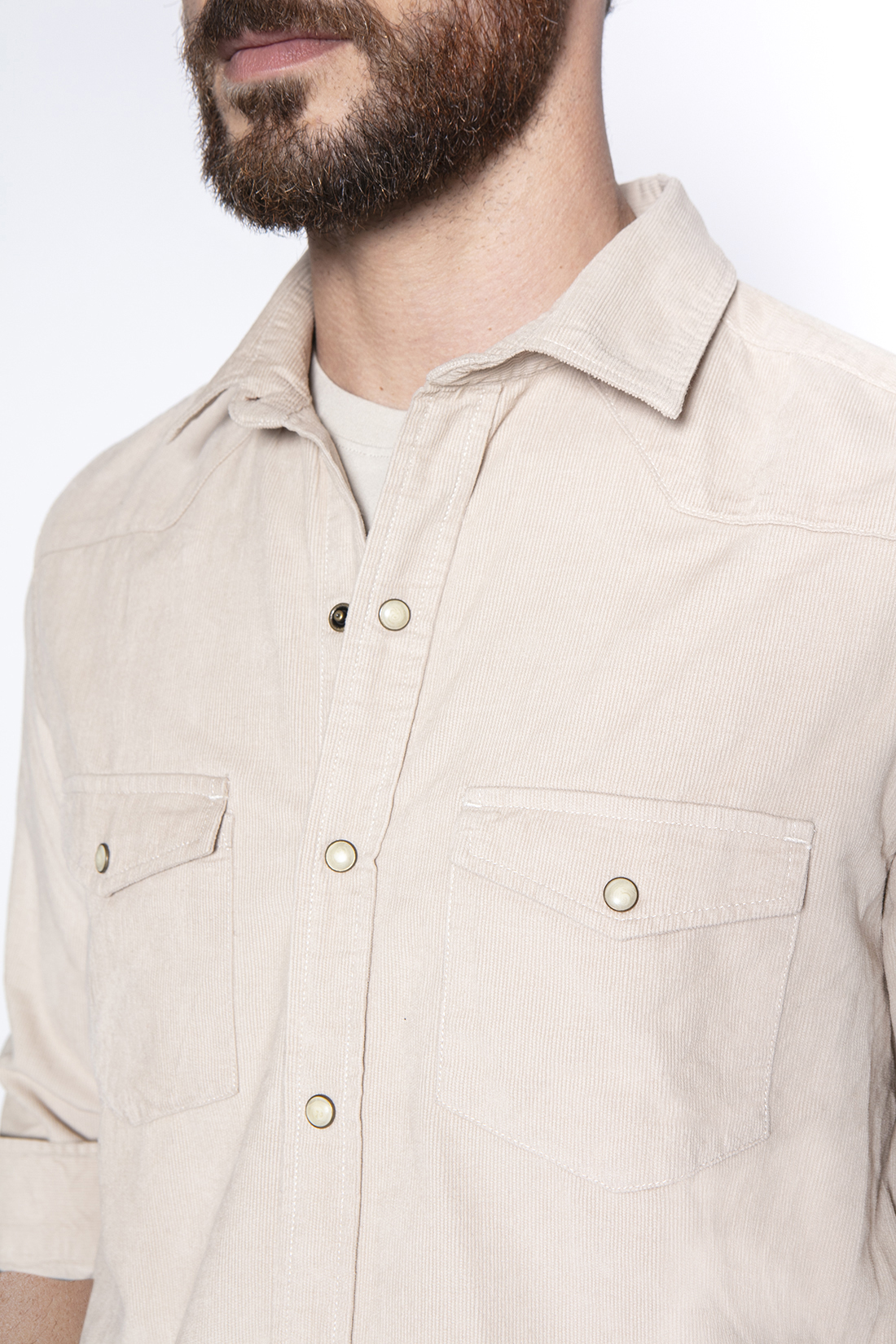 CAMISA CORDUROY F SAND - 3