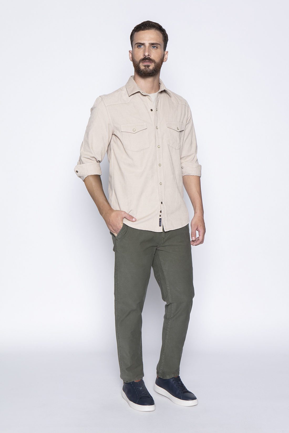 CAMISA CORDUROY F SAND - 4