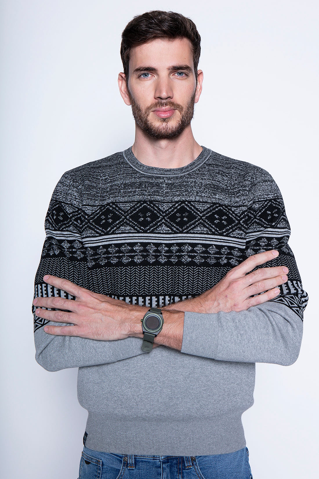 SWEATER BALTIMORE F GRAPHITE - 3
