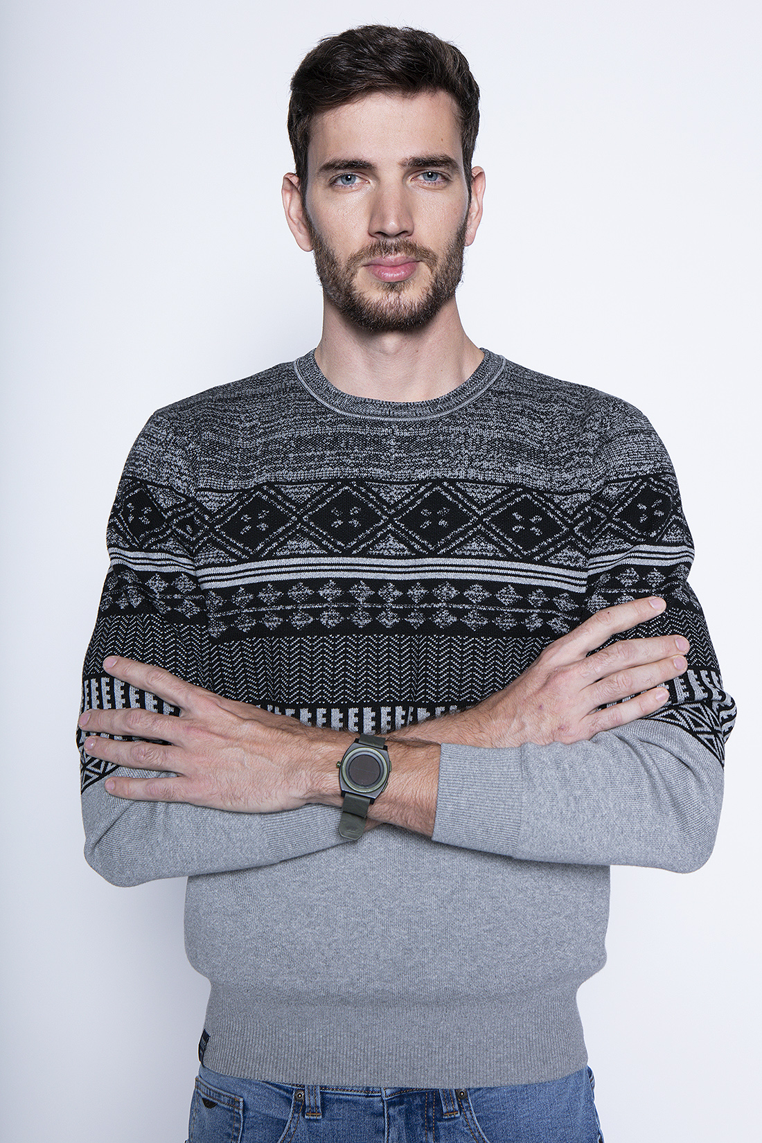 SWEATER BALTIMORE F GRAPHITE - 3