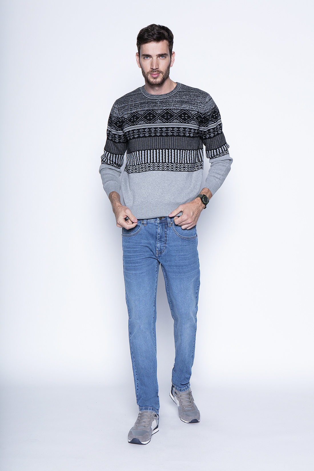 SWEATER BALTIMORE F GRAPHITE - 4