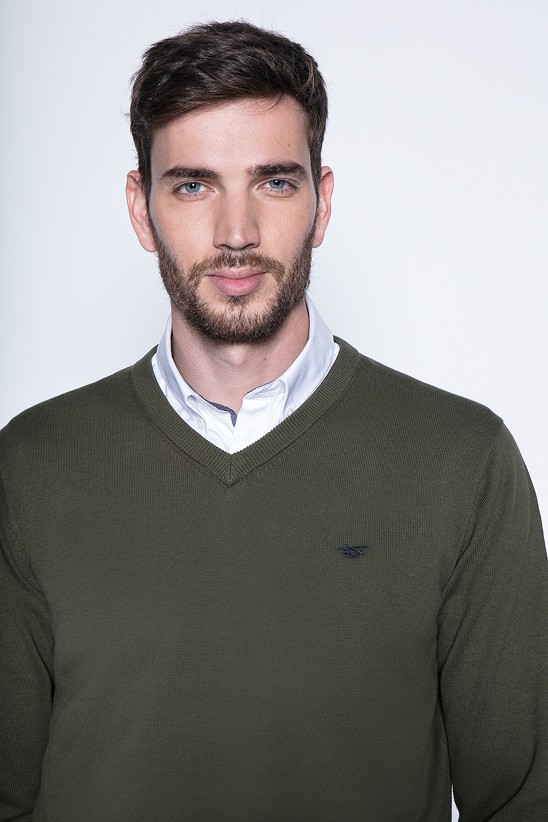 SWEATER SMART CASUAL L/S MILITARY - 3