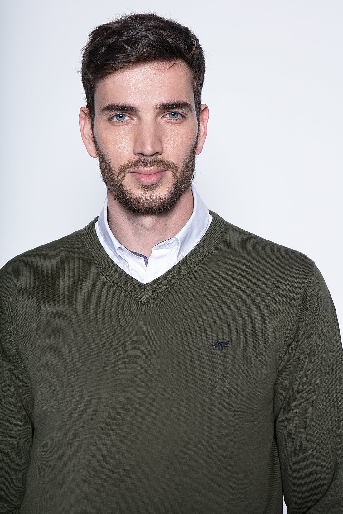 SWEATER SMART CASUAL L/S MILITARY - 3