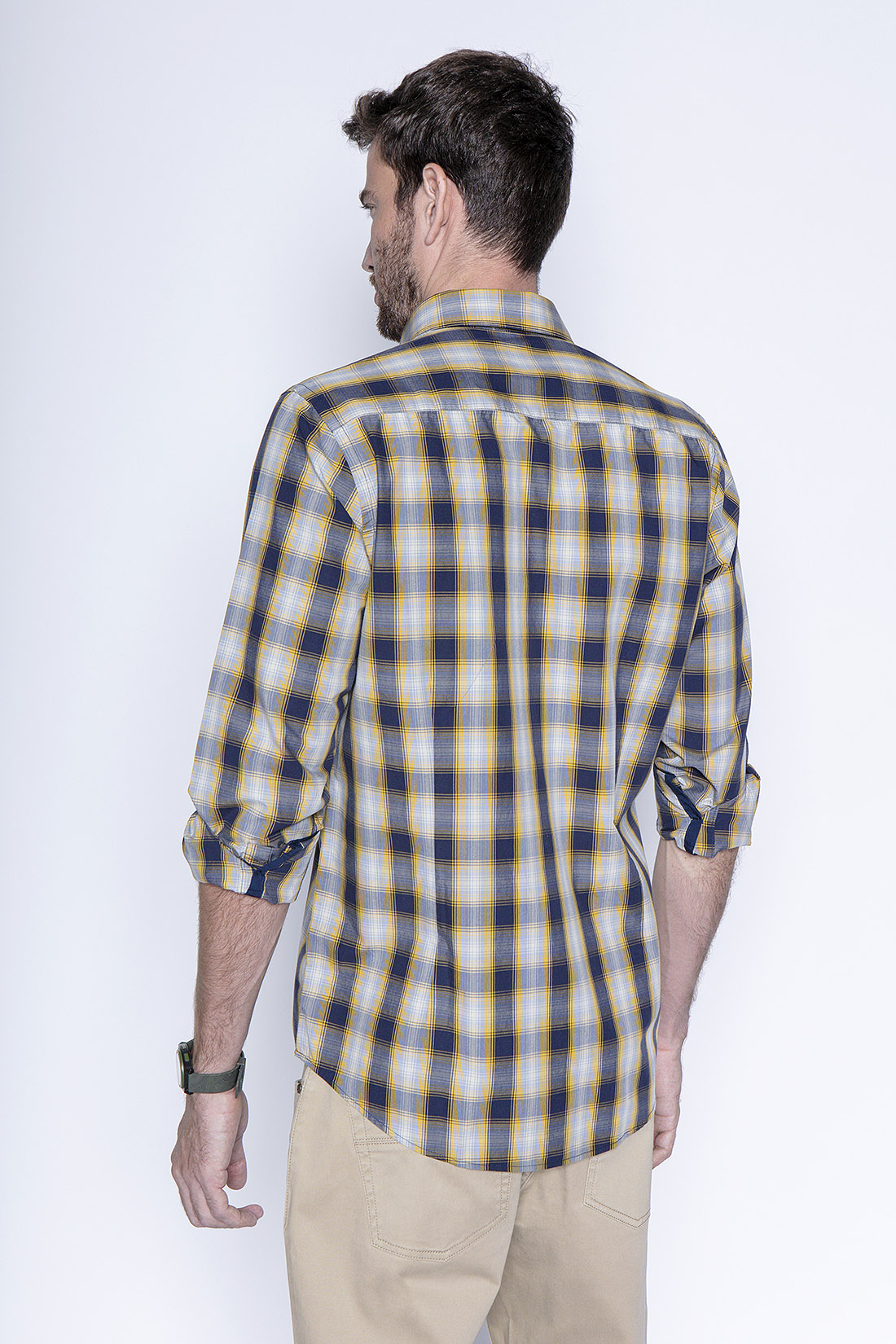 CAMISA CUADRO CHICAGO F MUSTARD - 2