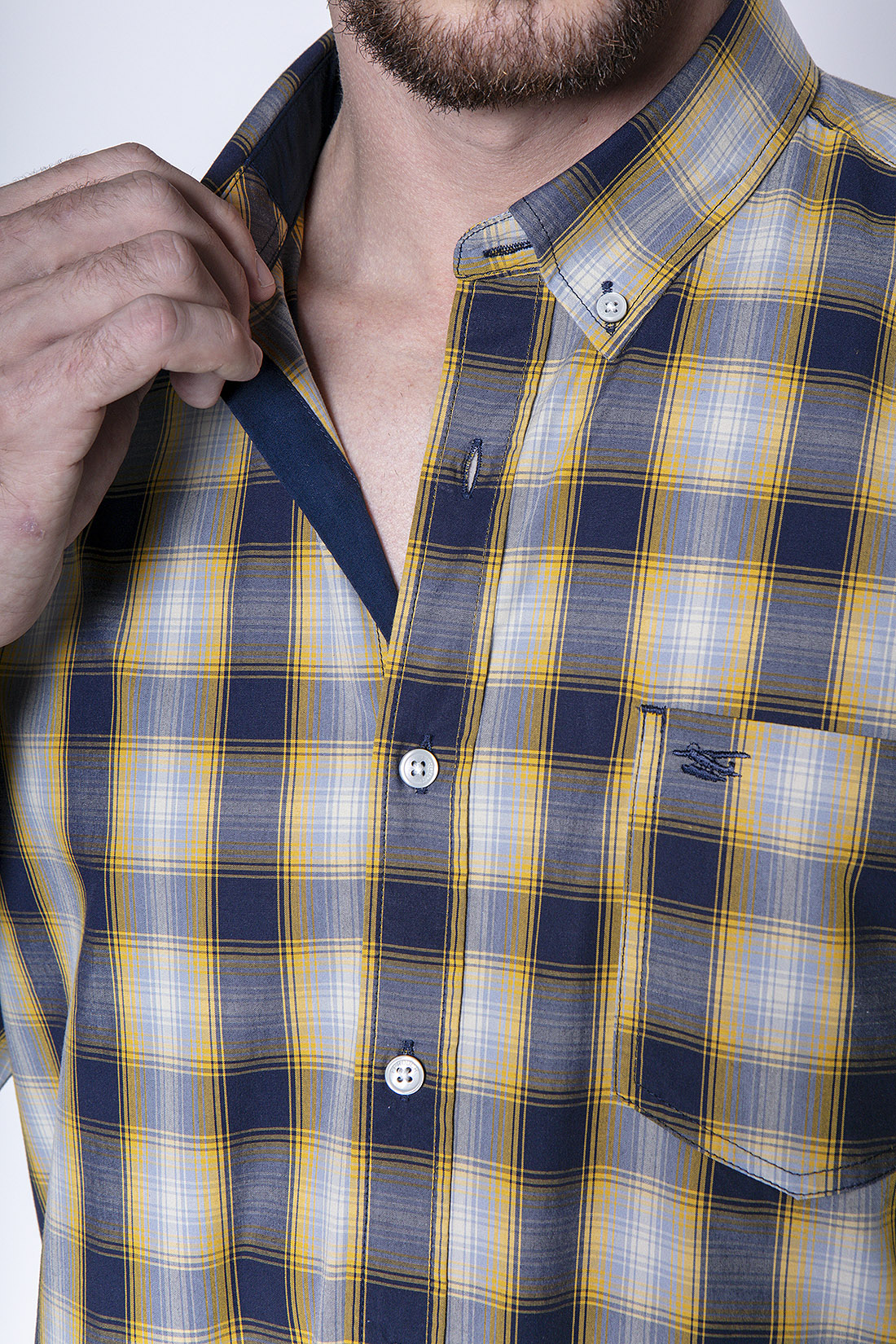 CAMISA CUADRO CHICAGO F MUSTARD - 5