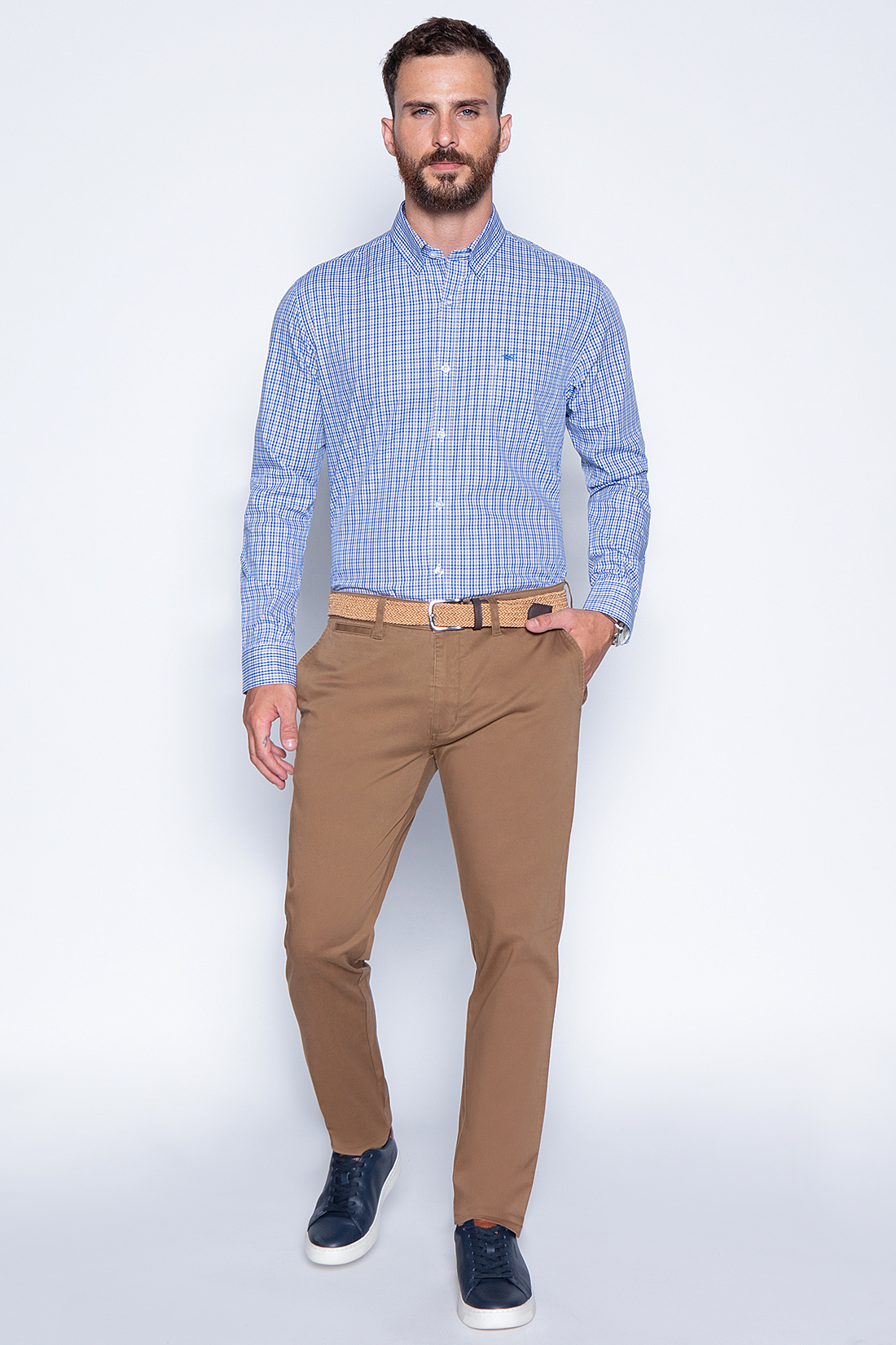 CAMISA CUADRO DUBLIN SM SAND - 4