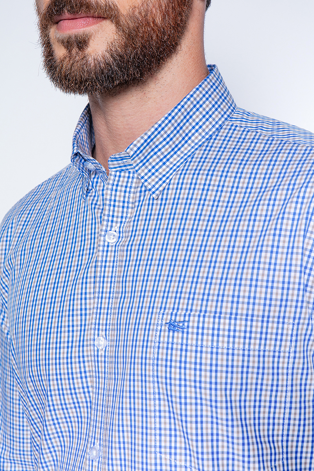 CAMISA CUADRO DUBLIN SM SAND - 5
