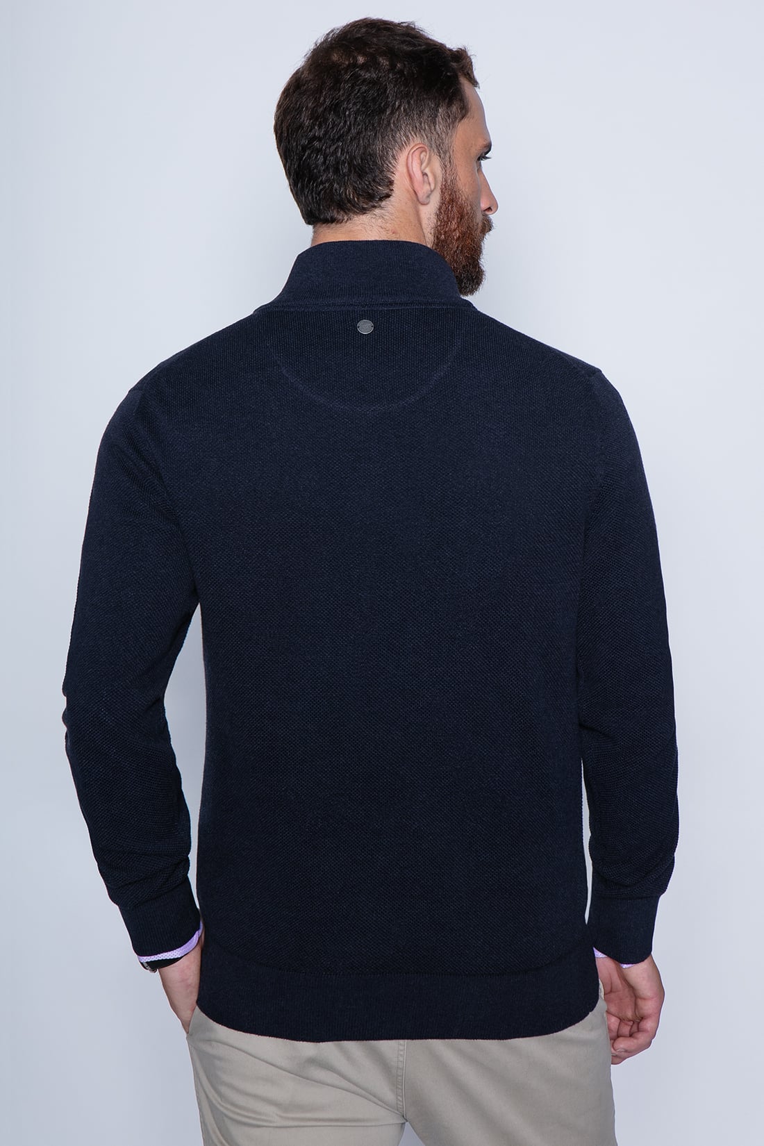 SWEATER LONDON SMART CASUAL L/S NAVY - 2