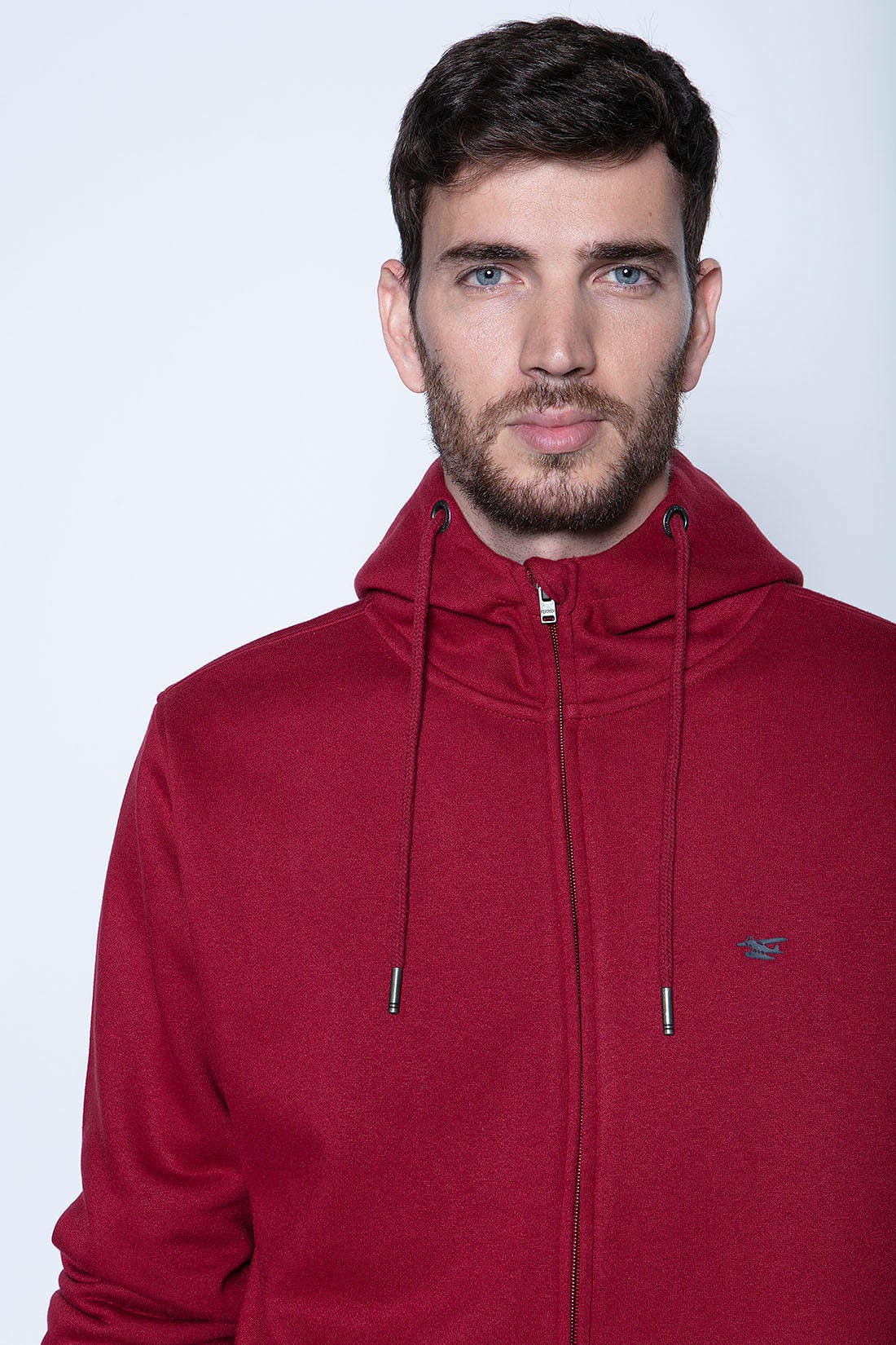 POLERÓN BÁSICO FULL ZIPPER BURGUNDY - 3