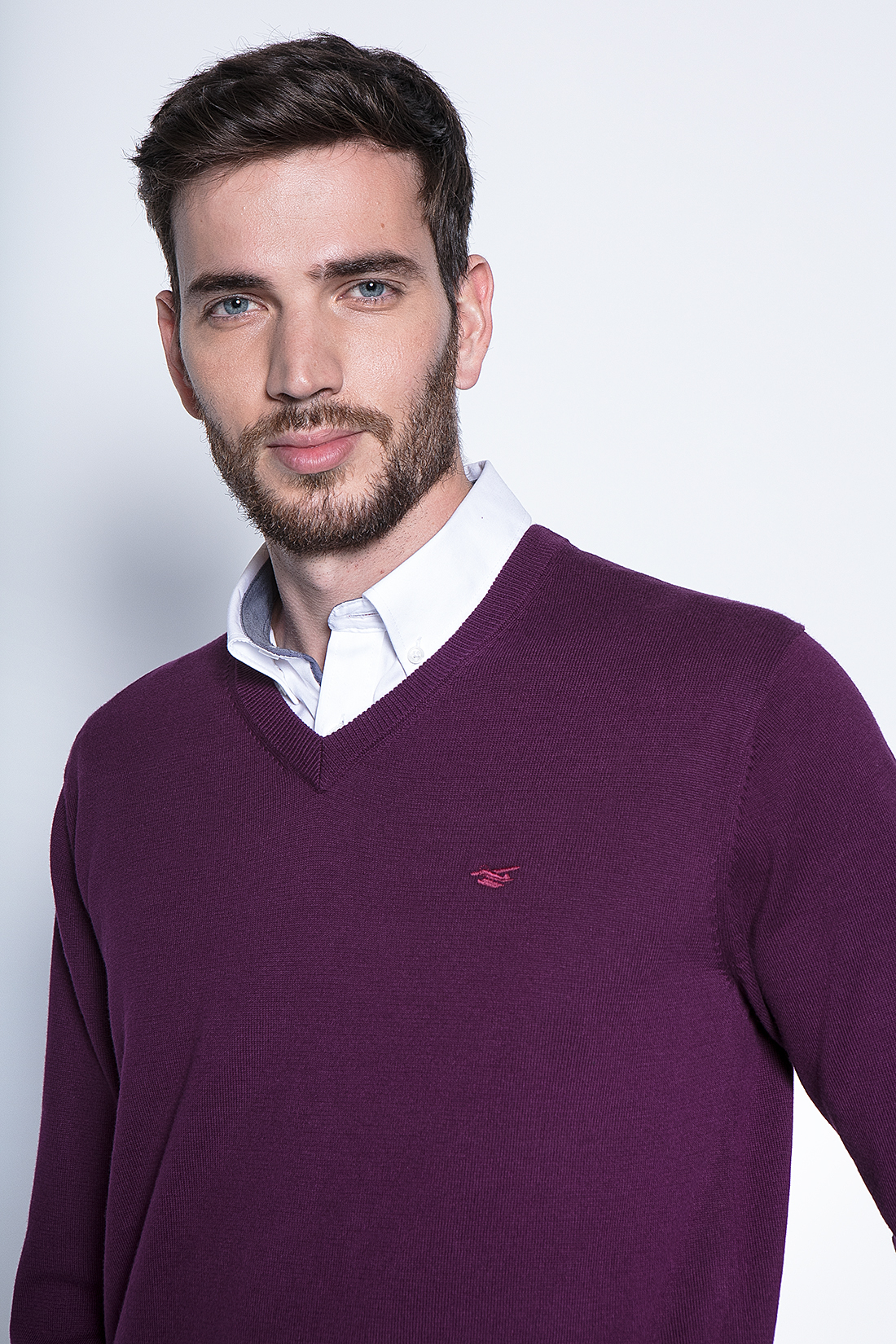 SWEATER SMART CASUAL L/S GRAPE - 3