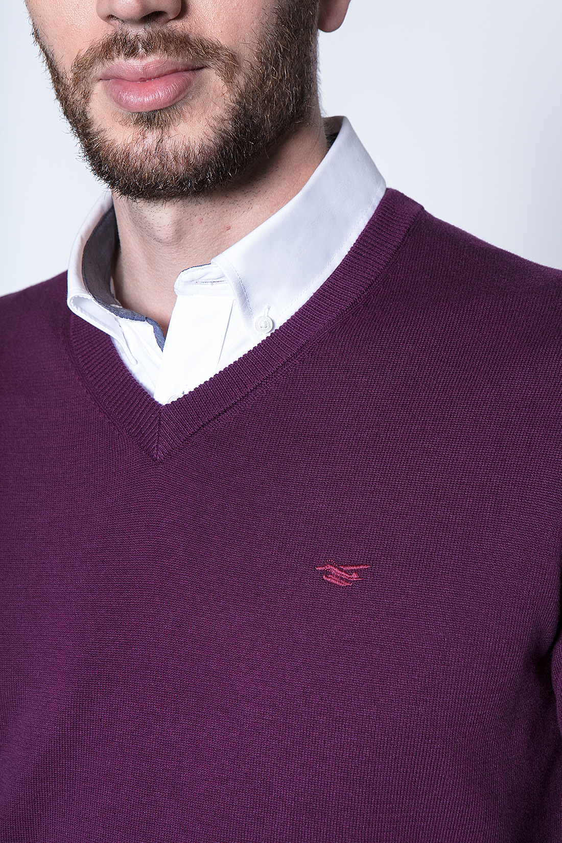SWEATER SMART CASUAL L/S GRAPE - 5