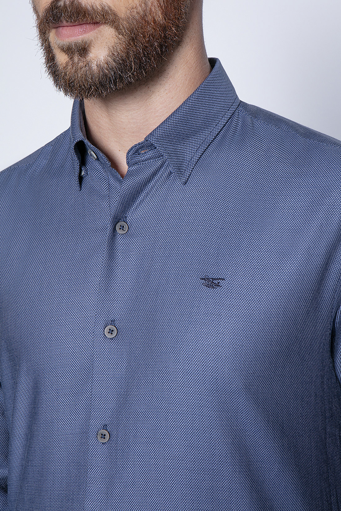 CAMISA SMART CASUAL FONTANA NAVY - 5