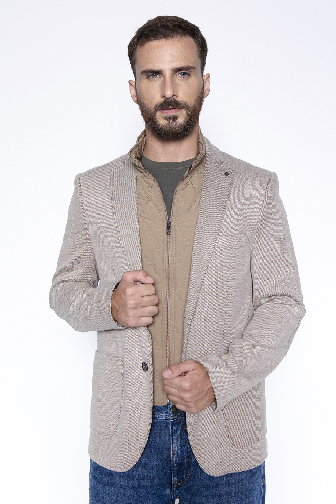 BLAZER KNITTED BRISTOL F BEIGE - 1
