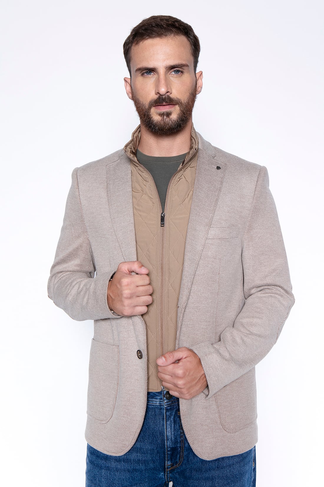 BLAZER KNITTED BRISTOL F BEIGE - 1